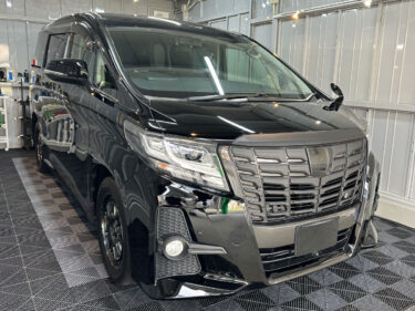 【天然ワックスの濡れ艶】トヨタ アルファードのワックスコーティング